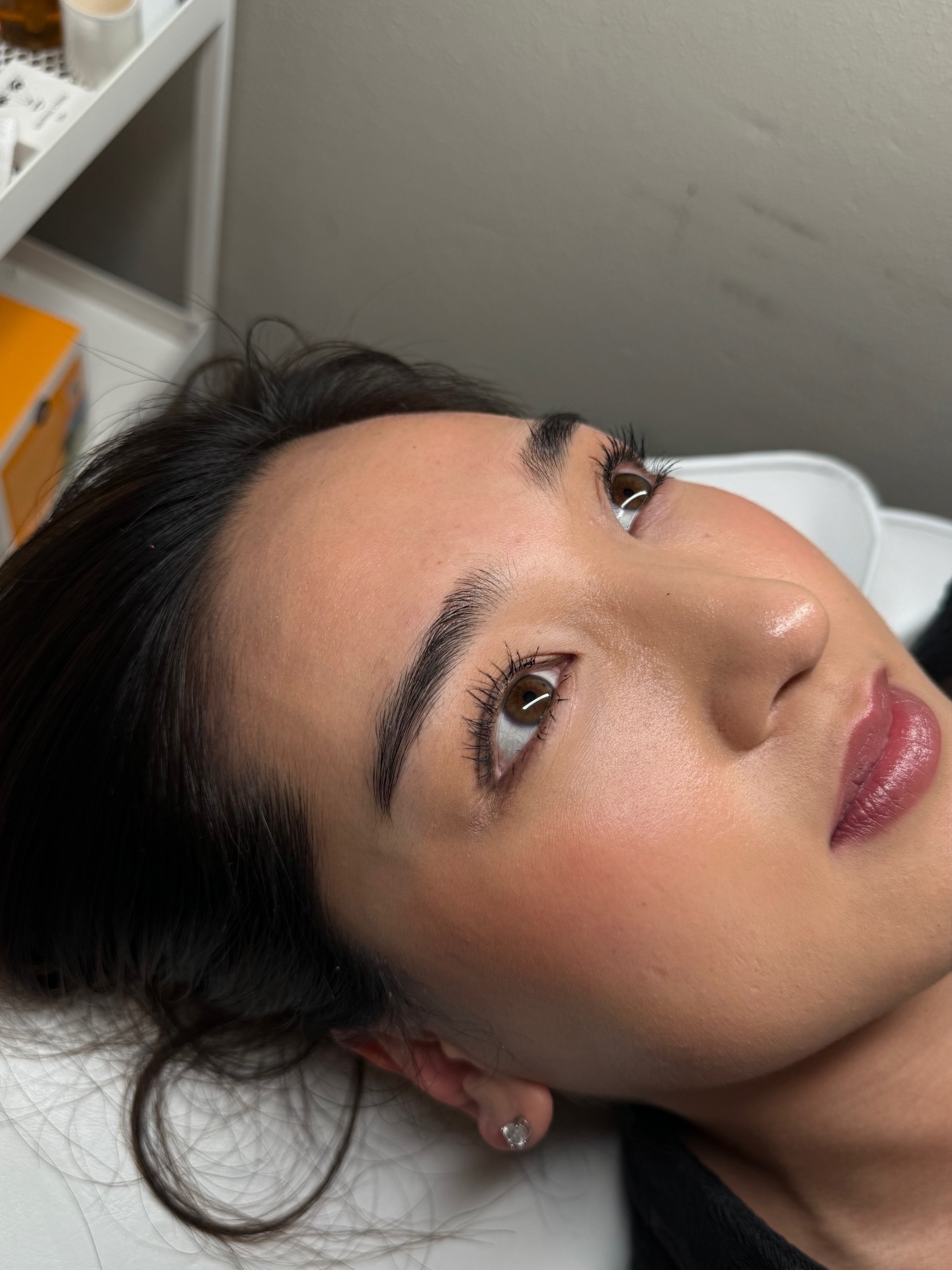 Brow lamination behandeling — voor